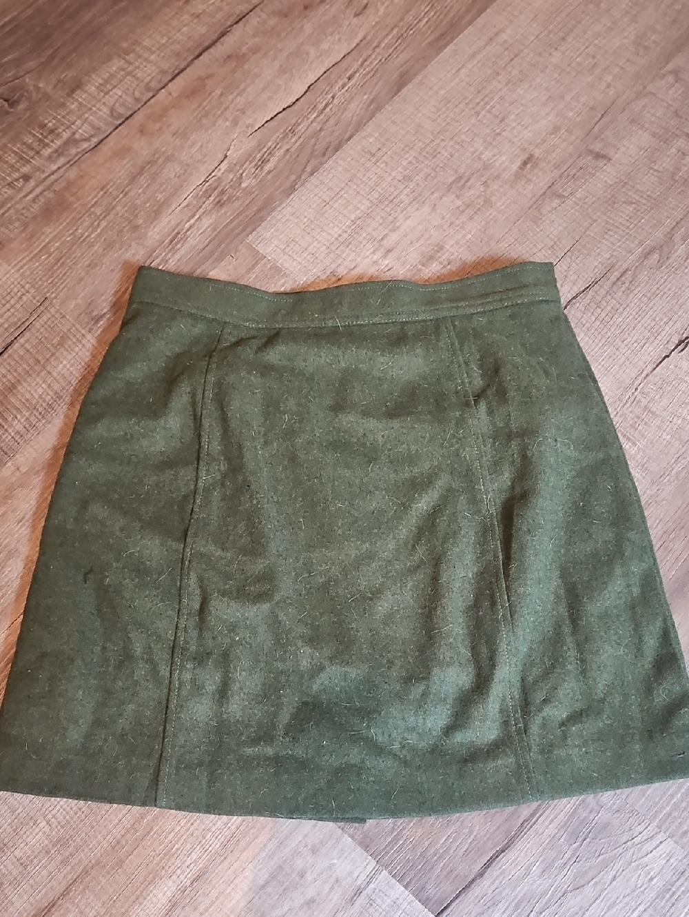 Modcloth Olive Green Button-Front Mini Skirt - Picture 7 of 9